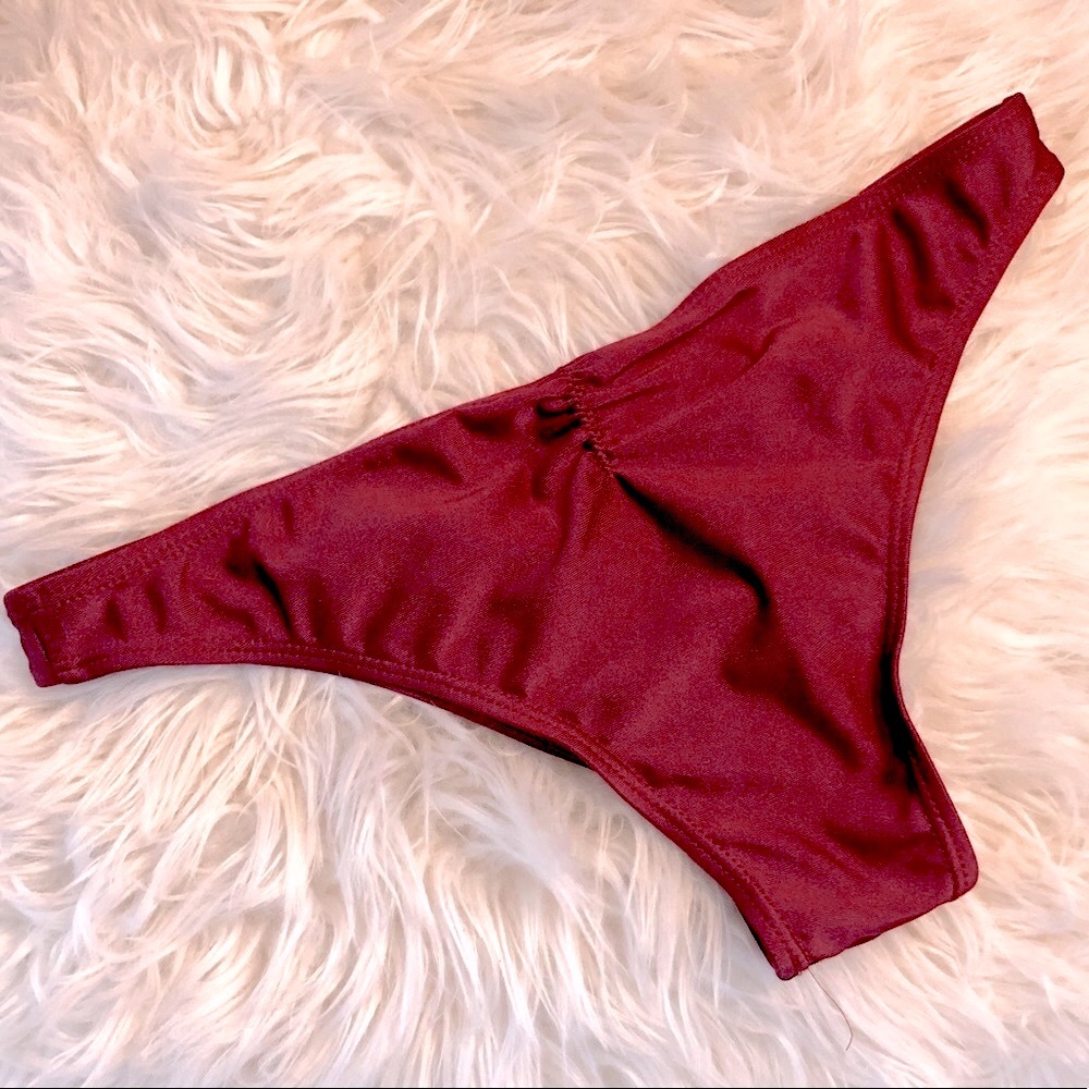 Bikini Bottom Burgundy/Red Size X-Small - Picture 1 of 8